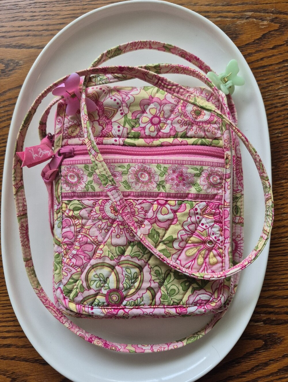 Vera Bradley Petal Pink Crossbody Purse (2006) - Picture 11 of 12